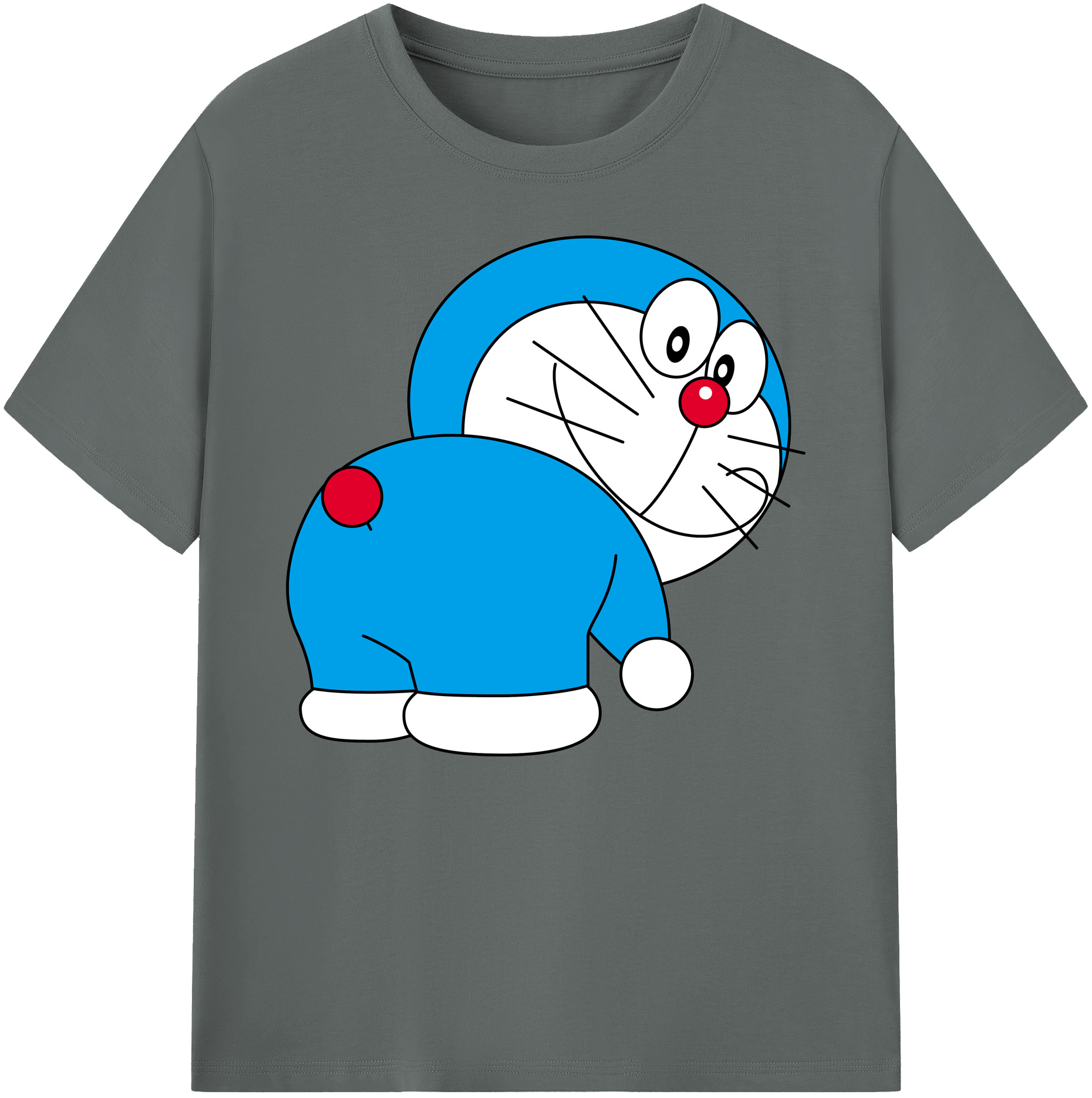 （画像用） ドラえもん Doraemon 綿100％ メンズ半袖Tシャツ｜肌触りやわらか＆通気性